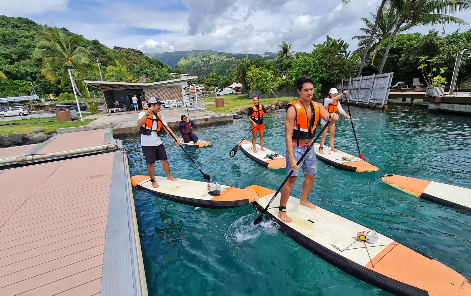 Paddle dans le lagon de Puna'auia