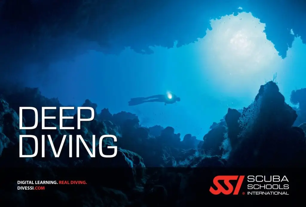 Niveau 2 de plongée 1 Formation Deep Diver SSI plongée profonde à Tahiti