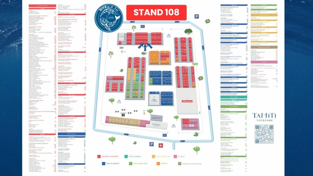 Plan du salon du tourisme tahiti février 2026